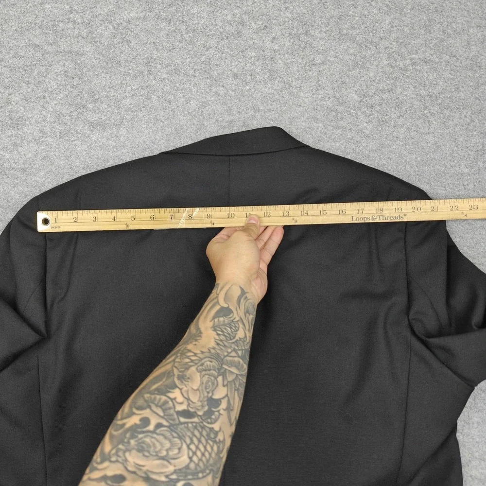 Vintage Brooks Brothers Tuxedo Jacket Mens 44R Black Wool Brooksease Formal USA
